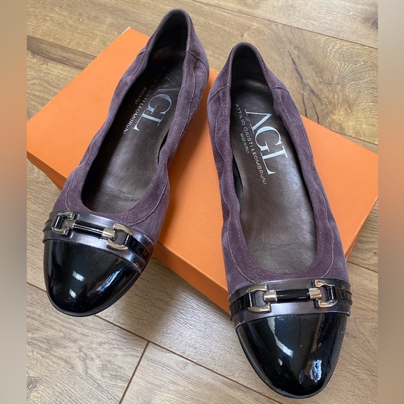 AGL Monika Cap Toe Ballet Flats - Picture 1 of 16